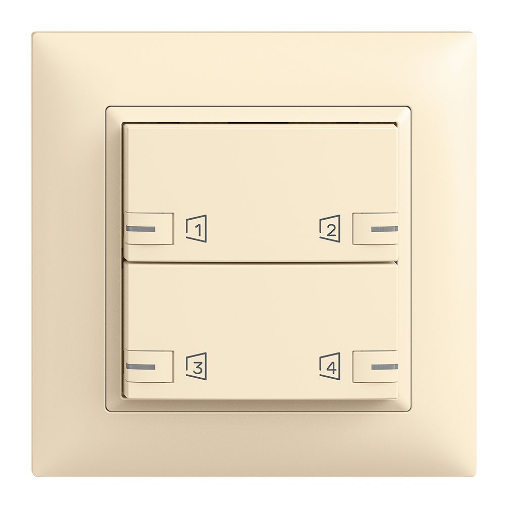 Kit de montage ENC Edue zeptrionAIR, WLAN, LED-RGB, 2×touche, 2×commande van