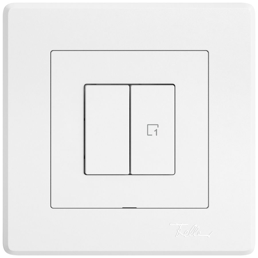 Station sec.interr.ENC EDIZIO.liv Wiser SNAPFIX® 1 canal 1 scène 2 touches bc