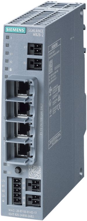 Router Siemens SCALANCE M826-2, SHDSL, P2P VPN firewall NAT 1DI/1DO, 4-port