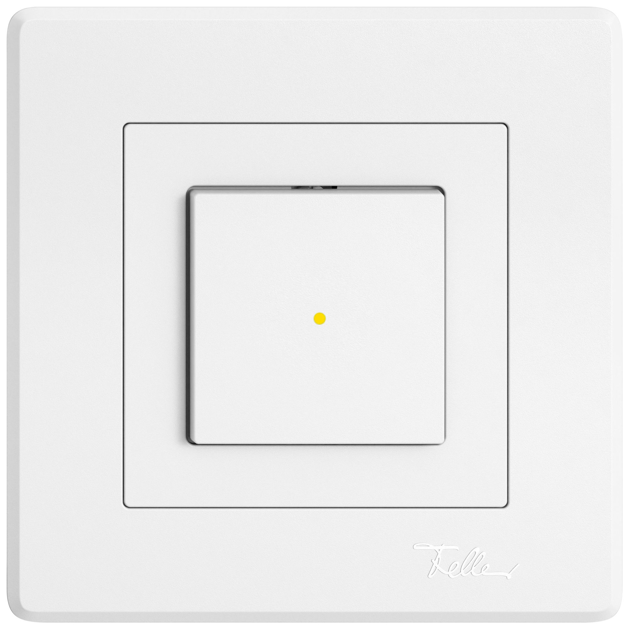 UP-Leuchtdruckschalter EDIZIO.liv SNAPFIX® 3/2L Frontlinse LS gelb ws