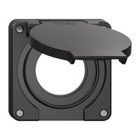 Deckel mit Klappdeckel NEVO Ø43mm für SCHUKO-Steckdose sz (Dicht.sz)