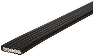 Cavo piatto Woertz Power 5×2.5 mm² senza alogeni nero B2ca