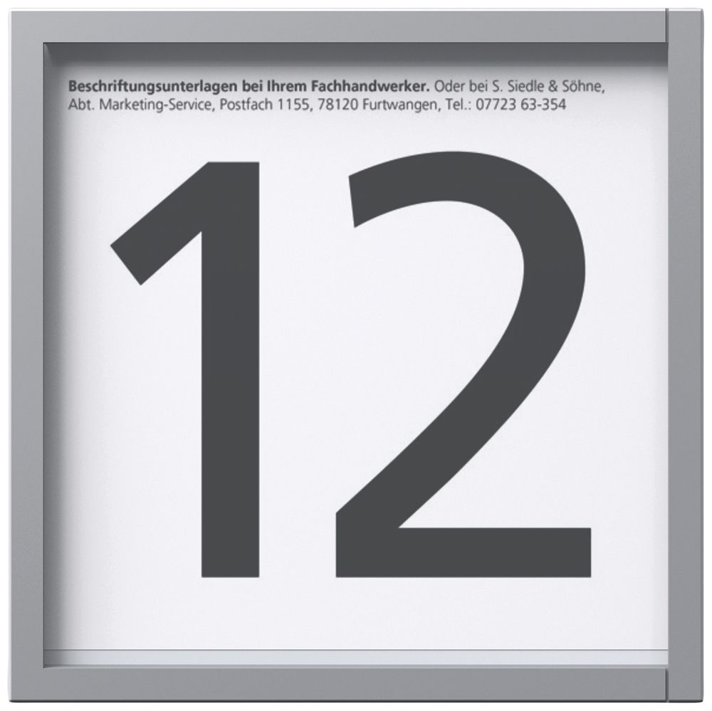 LED-Info-Modul Siedle Vario systemunabhängig Kunststoff silber