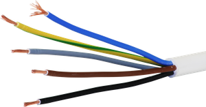 Kabel Td 5×1.5mm² 3LNPE weiss Eca