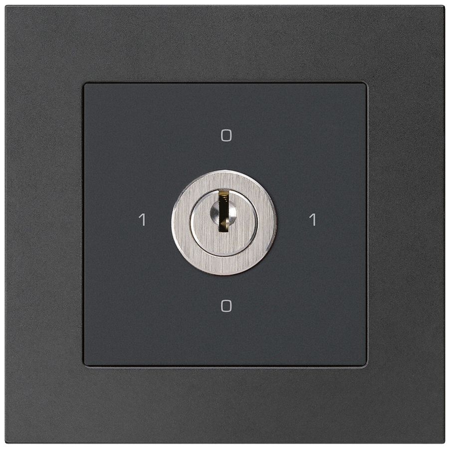 Interruttore rotativo INC kallysto.pro 0/2L nero con serratura Kaba 8