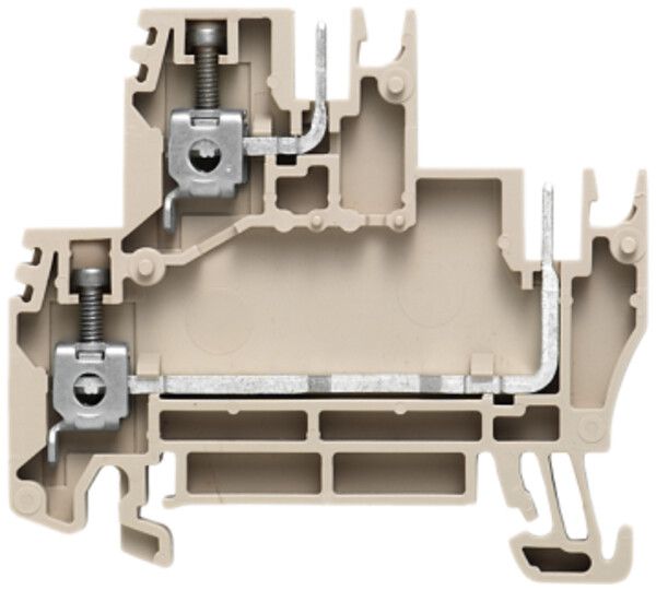 Mehrstock-Reihenklemme Weidmüller WDK /BLZ/5.08/ZA Schraubanschluss 2.5mm² beige