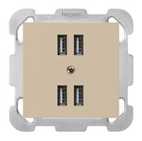 UP-Steckdose 4×USB kallysto B 2400mA beige