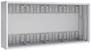 Wandgehäuse PrismaSeT XL IP30 o.Tür 1050×500×210mm 4 Felder 3 Reihen
