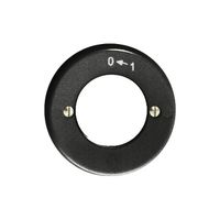 Frontset 0-1 schwarz, für Schlüsselschwenktaster FH