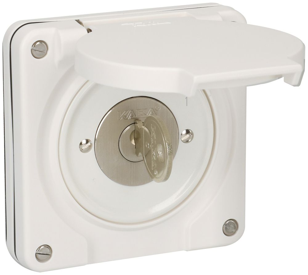 UP-Ausschalter NEVO 3P, IP55, 0-1, Zyl.1007F, Abz.12h, Plan 631984, ws