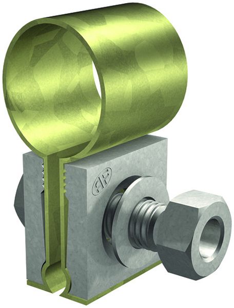 Rohr-Kontaktbride Flury AV 9 Cu verzinkt Rohr-Aussen Ø 33.7mm