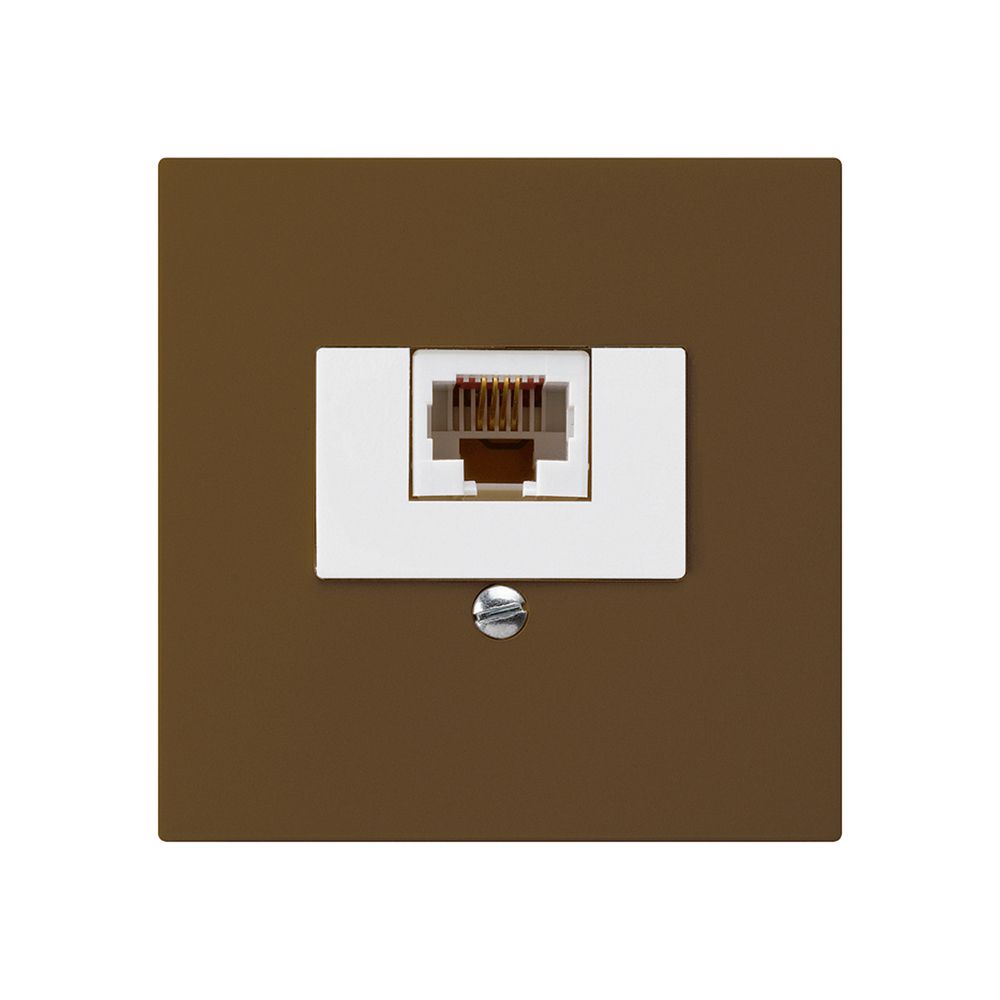 Einsatz zu Anschlussdose kallysto 1×RJ45u braun