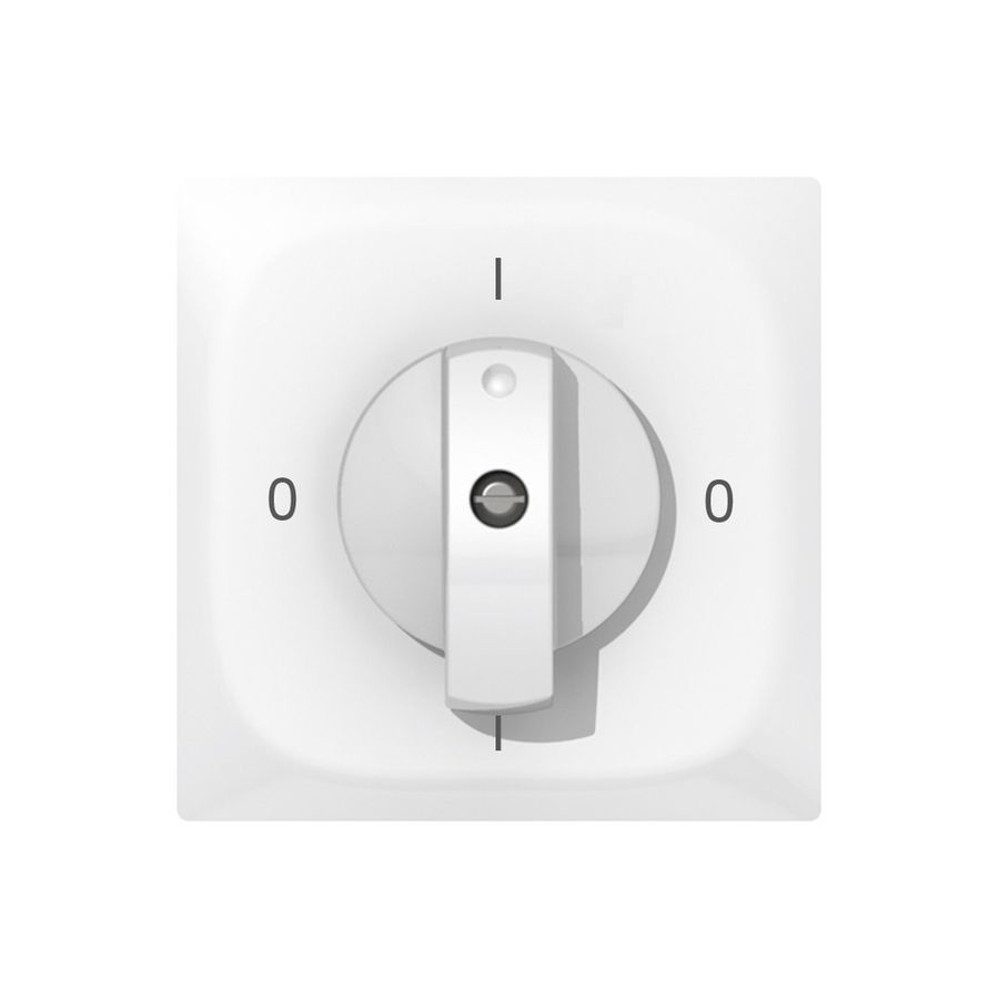 Abdeckset SIDUS zu Drehschalter weiss glänzend