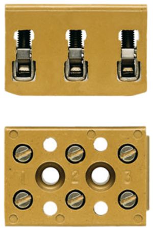 Barrette de bornes Weidmüller BK 4/E connexion à vis 4mm² 4L 22mm jaune