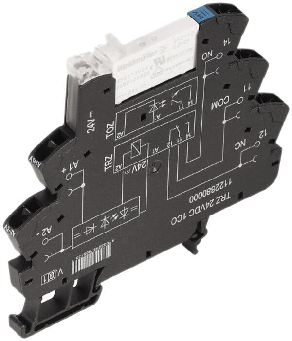 Accoppiatori relè TERMSERIES TRZ Aktor 24VDC LED verde 1Ch 250VAC 6A con.a molla