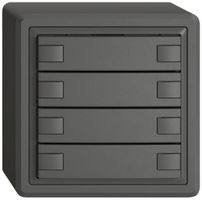 AP-Universaltaster EDIZIO.liv UNI SNAPFIX® o.LED 8× 1-Tbed.dgu