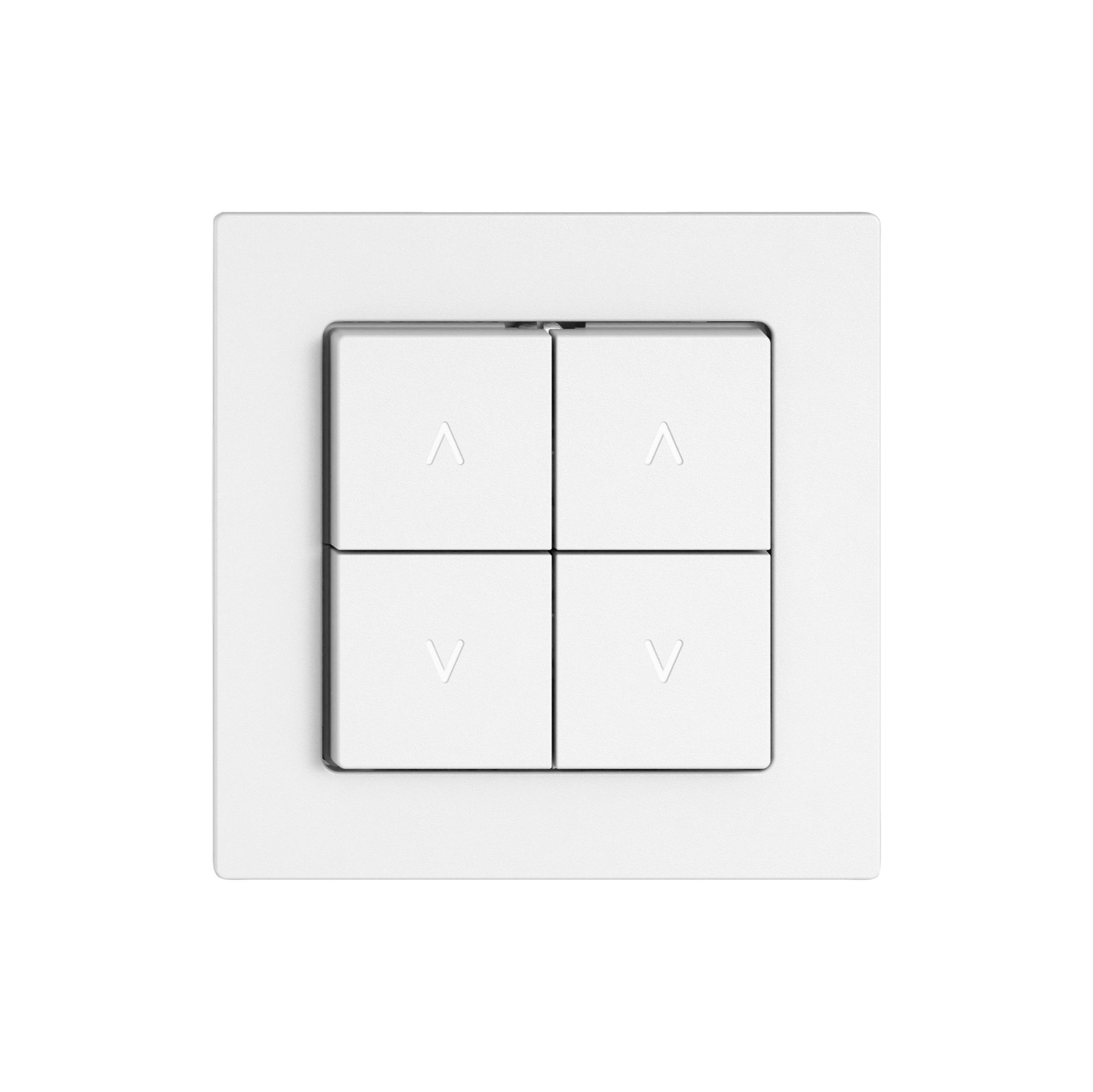 Storentaster EDIZIO.liv SNAPFIX® 10A 250V 4 Tasten 2 Kanäle ws