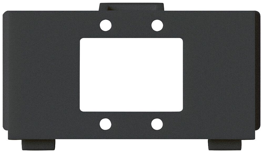 Modulo multimedia M3 FO vuoto per 2 SC kallysto nero