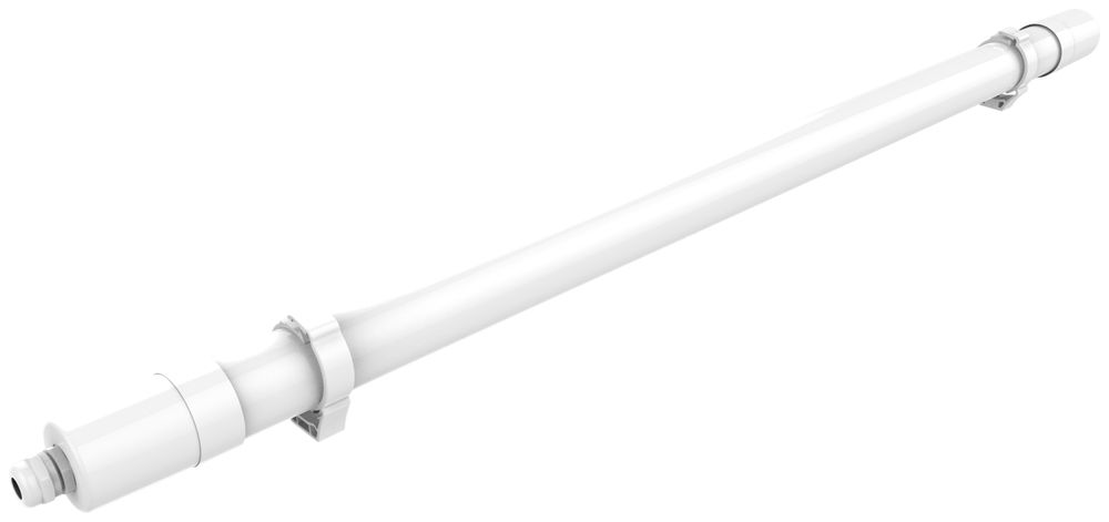 LED-Feuchtraumleuchte DOTLUX TWISTER 25W 3750lm 4000K 1200mm IP65 opal