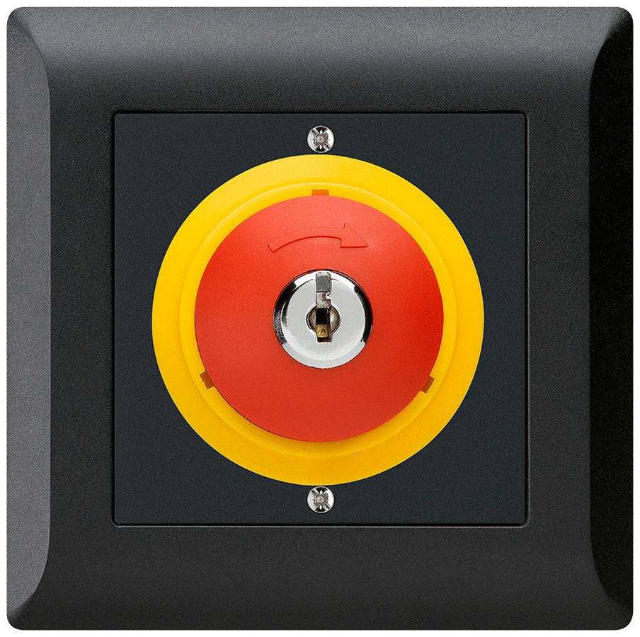 UP-SchlüsselTaster kallysto.line NOT-AUS schwarz