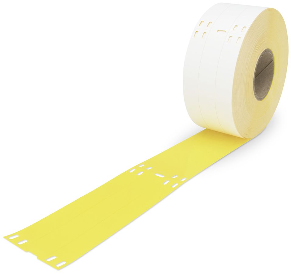 Marqueur de câble WAGO 100×15mm jaune 800 pcs/bobine vierge