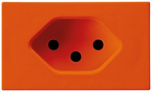 EB-Steckdose FLF Hager Typ 13 orange Schraubklemmen