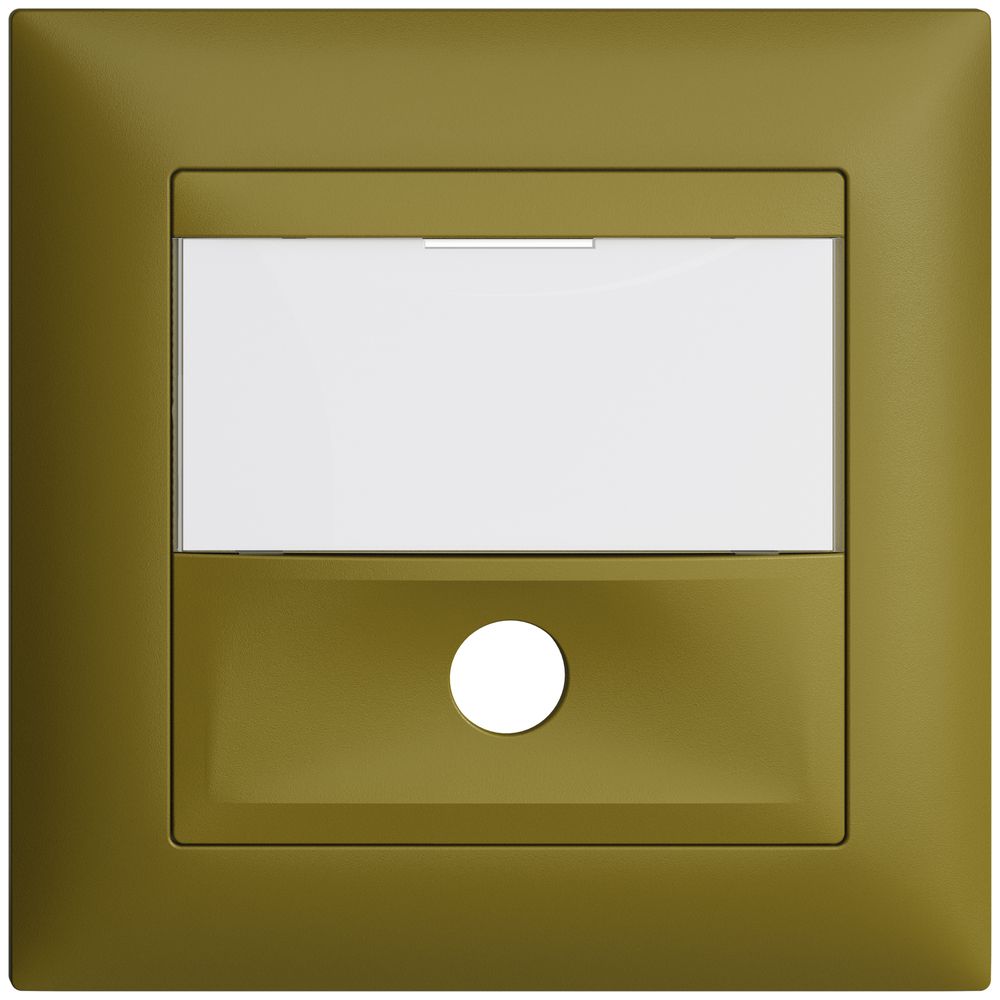 UP-Frontset EDIZIOdue olive 88×88mm für Sonnerietaster
