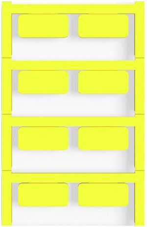 Marcatore per apparecchi WM MultiCard SM autoadesiva 12.5×27mm PA66 giallo