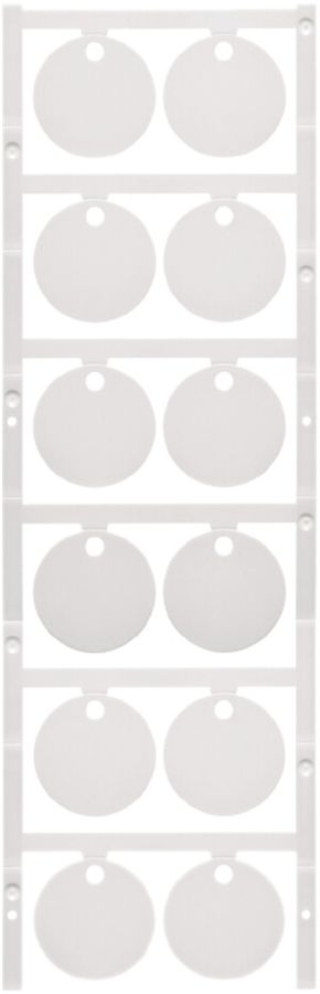 Marcatore per apparecchi WM MultiCard CC Ø30mm foro 4.2mm 30×30mm PA66 bianco