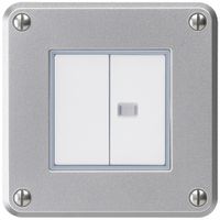 UP-Druckschalter robusto IP55 Schema 3+3 1×beleuchtet aluminium für Kombination