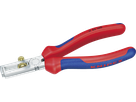 Abisolierzange KNIPEX Ø5mm/10mm² 160mm verchromt mit Mehrkomponenten-Hüllen