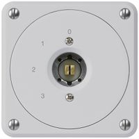 UP-Steckschlüsselschalter robusto ohne Klappdeckel 5/1P grau Kombi Vierkant