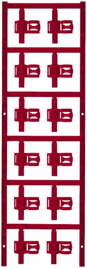 Marcatore di conduttore Weidmüller MultiCard SFC p.Ø3.5…7mm 30×12.5mm PA66 rosso