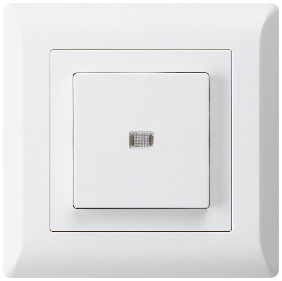 UP-Leuchtdruckschalter kallysto.line 6/1L weiss