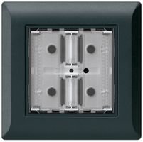 UP-Taster KNX KLI f.2×Tasten 4×Betätigungspunkte LED schwarz