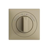 Kit frontal EDIZIOdue Aperto->I<-Chiuso sand 60×60mm pour contact pivotant