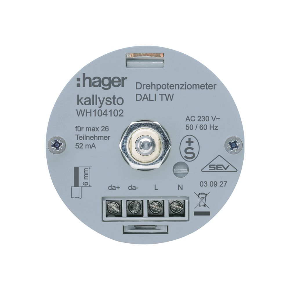 Einsatz zu Power-Drehgeber Hager DALI TW