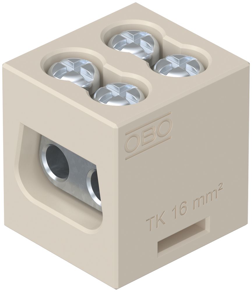 Anschlussklemme Bettermann 1P 16mm² beige