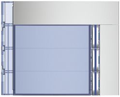 Frontblende mit 3 Tasten für Ruftastenmodul 4 Tasten Sfera aluminium