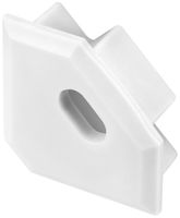 Capot de fermeture Tridonic ACL CORNER matière synthétique avec passe-câble gris