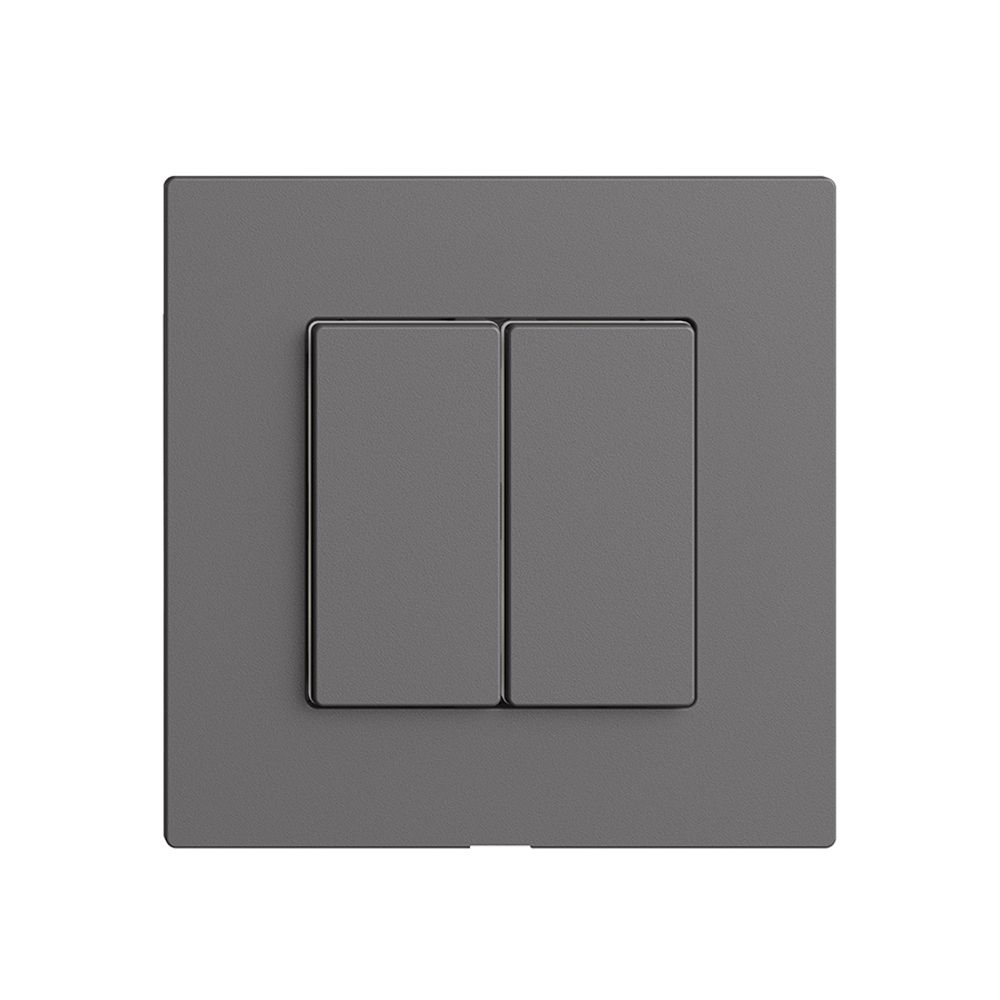 Bedienaufsatz zu Druckschalter 2K/2T Edue Wiser dunkelgrau