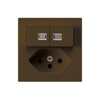 Leuchtkombination 1/3+3/1P+T13 braun kallysto 2 Linsen