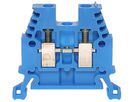 Durchgangs-Reihenklemme Woertz Ex 0.5…2.5mm² 24A 1000V Schraubansch.2×1 TH35 bl