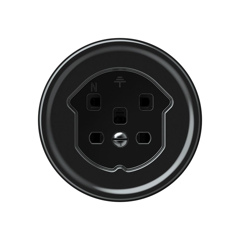 Steckdose origin 1×Typ 25 16A 230V 60×60mm schwarz