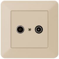 Prise de passage ENC kallysto.trend R/TV 23dB beige