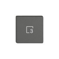 Poussoir 1/4 EDIZIO.liv Wiser avec SNAPFIX® avec symbole scène 3 grf