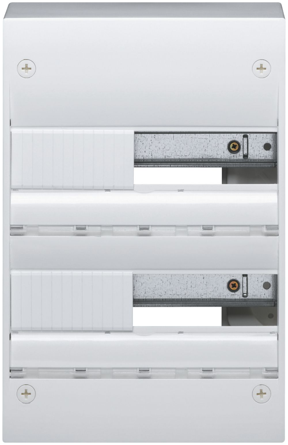 AP-Kleinverteiler Hager gamma 2-reihig 13TE IP30 250×375×103mm