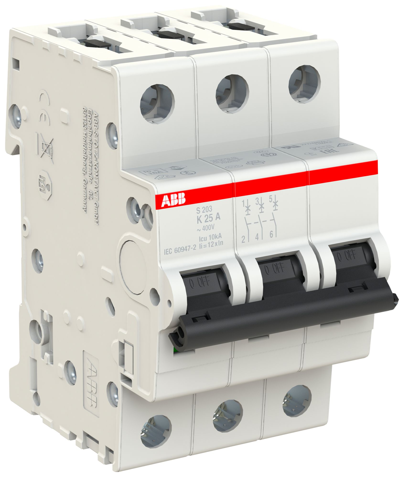 Leitungsschutzschalter ABB S203-K25 25A 6kA