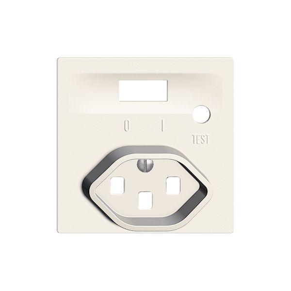 Frontset EDIZIOdue zu FI-Steckdose weiss