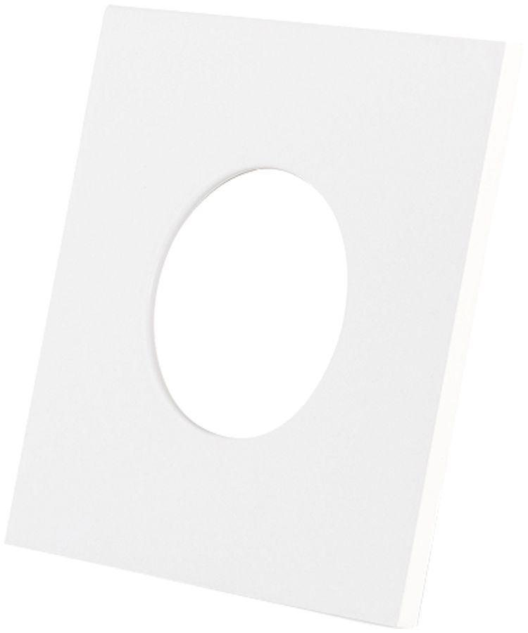 Anello decorativo DOTLUX, p.Downlight LED MULTI/MULTIsun, 84×84mm bianco opaco
